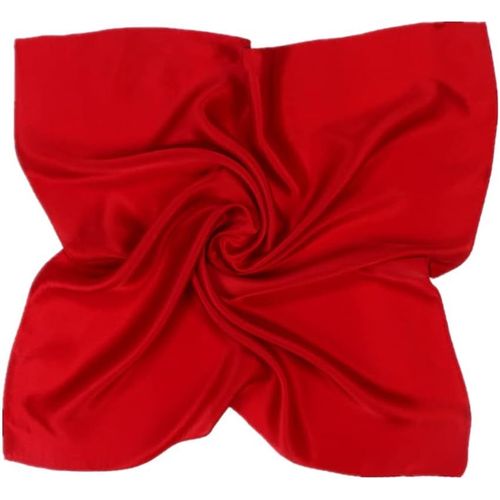 Ershi-Foulard Carré Soie Couleur Uni 53x53cm[1723]
