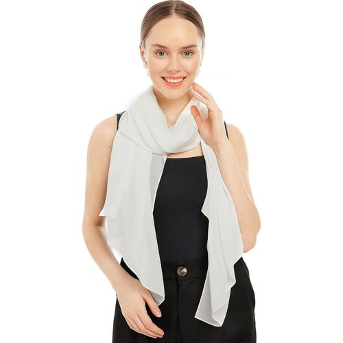 Ershi-Écharpe Heidi En Mousseline De Soie Pour Femme - Douce Et Légère Comme Une Plume - Écharpe Élégante Pour Femme - Tissu Polye[1