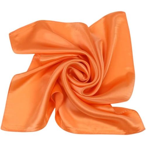 Ershi-Foulard Carré Soie Couleur Uni 53x53cm[1727]