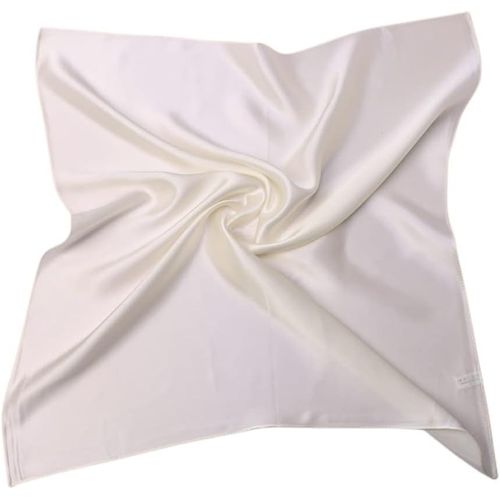 Ershi-Foulard Carré Soie Couleur Uni 53x53cm[1729]