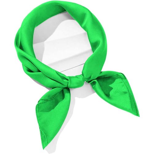 Ershi-® - Foulard Elégant Effet Satin De Soie Foulard Carré - Femme[942]