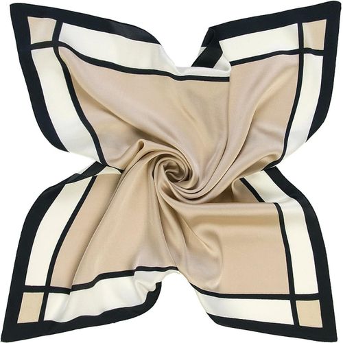 Ershi-Foulard Élégant Pour Femme - Carré, À Carreaux, Écharpe D'affaires, Mouchoirs, Bandana, 60 X 60 Cm[1505]
