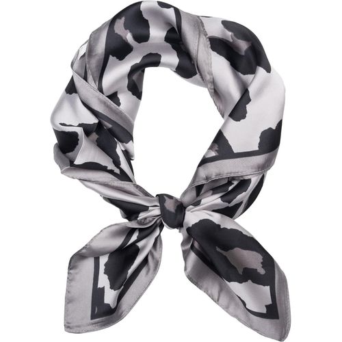 Ershi-Foulard Femme Avec Motif Léopard Et Bordure Colorée, Foulard, Foulard Carré, Bandana 01016231[1212]