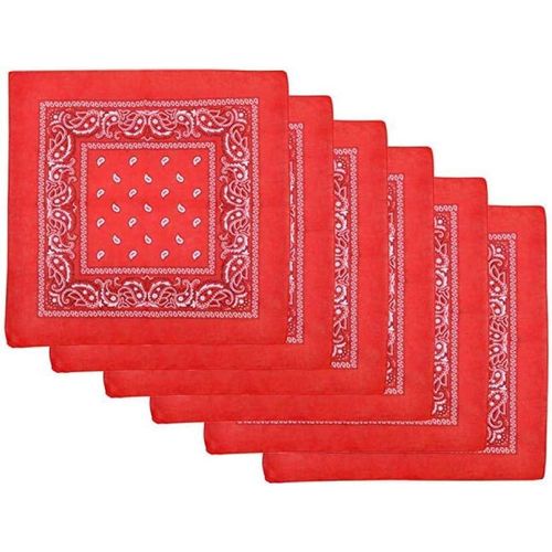 Ershi-Coton, 1er 6 Ou 12 Pack Bandanas Avec Motif Paisley Original | Couleur Au Choix[15]