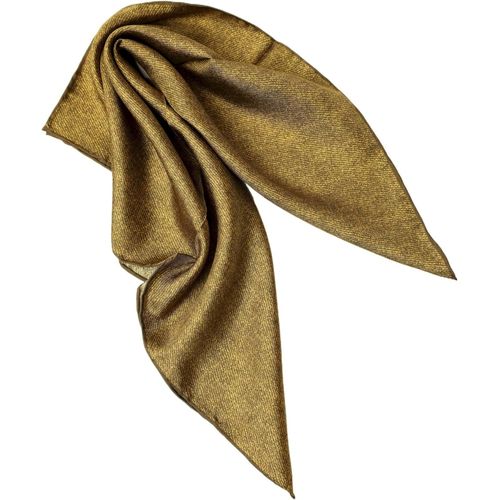 Ershi-Écharpe Foulard En Soie Roulée À La Main Femme Homme Unisexe Pure Soie Bandana Été[1538]