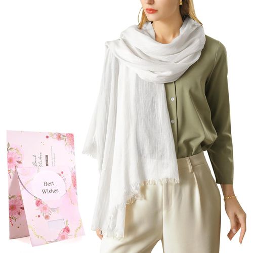 Ershi-Foulard Châle Femme Écharpe Pour Printemps Automne Hiver Étole Longues Scarf Pour Mariage Soirée Cocktail Fête Plage Cover U[1