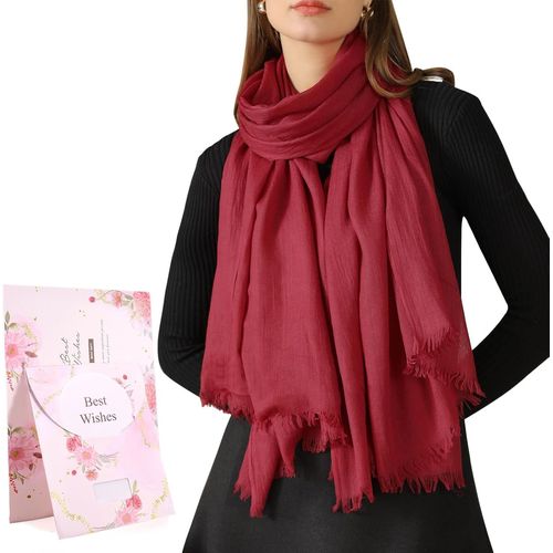 Ershi-Foulard Châle Femme Écharpe Pour Printemps Automne Hiver Étole Longues Scarf Pour Mariage Soirée Cocktail Fête Plage Cover U[1