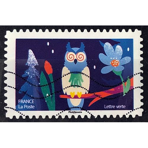 Voeux 2020 - Mon Spectaculaire - Hibou (Très Joli N° 1939) Obl - France Année 2020 - Brn83 - N33596