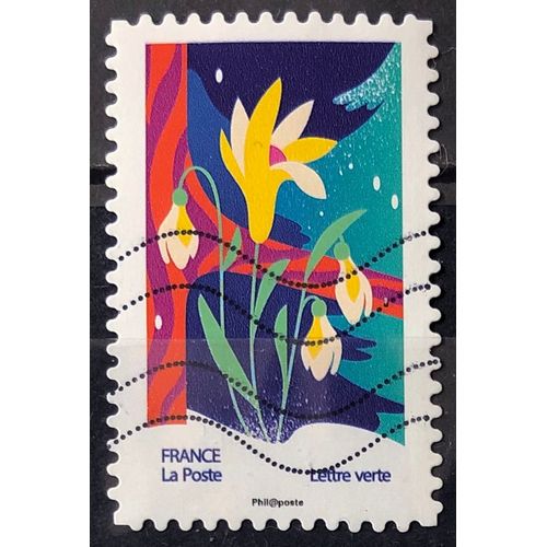 Voeux 2020 - Mon Spectaculaire - Perce-Neige (Très Joli N° 1932) Obl - France Année 2020 - Brn83 - N33589