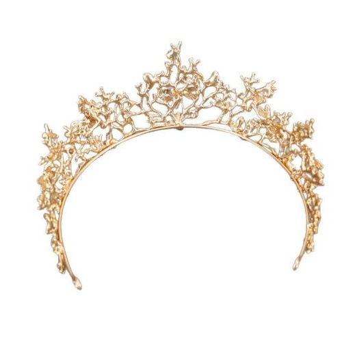 Golden Crown Baroque Accessoires De Cheveux Tiare De Mariage Couronne De Mariée Accessoires De Cheveux Accessoires De Mariage Bijoutier De Cheveux - Générique