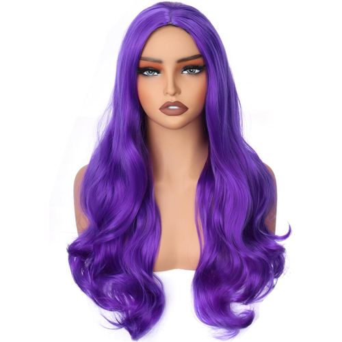 Ershi-Colorfulpanda Perruque Longue Ondulée Pour Femme, Cheveux Synthétiques Naturels Bouclés, Costume Charmant, Pour Femme Et Fil[1
