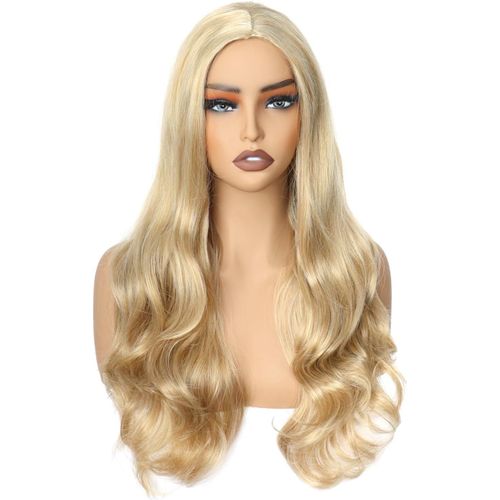 Ershi-Colorfulpanda - Perruque Longue Ondulée Pour Femme - Cheveux Synthétiques Naturels Bouclés - Costume Charmant Pour Femme Et [1