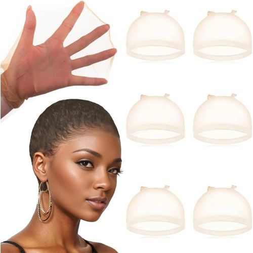 Ershi-6 Pièces Bonnets De Perruque, Cap De Perruque Bonnet Perruque En Tissu Extensible Ultra-Minces Transparents Respirants, File[6