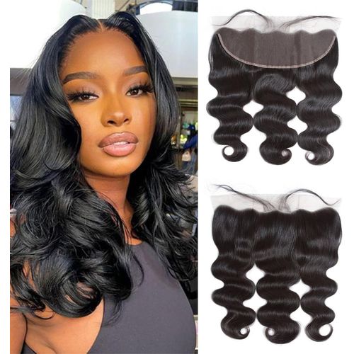 Ershi-13" X 4" Lace Frontal Closure Curly Extensions De Cheveux Perruques Mèche Bresilienne For Femme (12")[1587] 