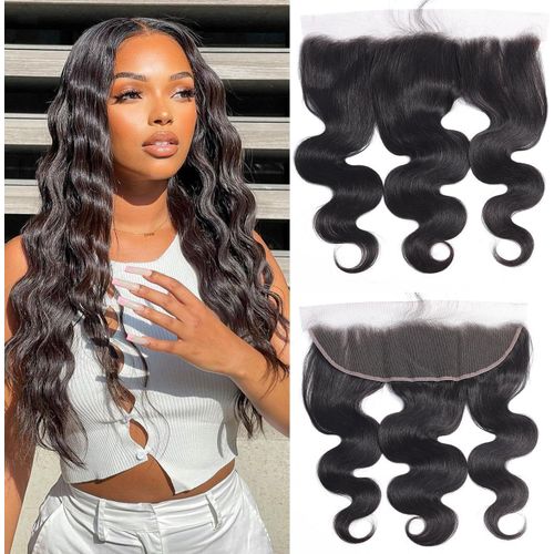 Ershi-13" X 4" Lace Frontal Closure Curly Extensions De Cheveux Perruques Mèche Bresilienne For Femme (10")[1586] 