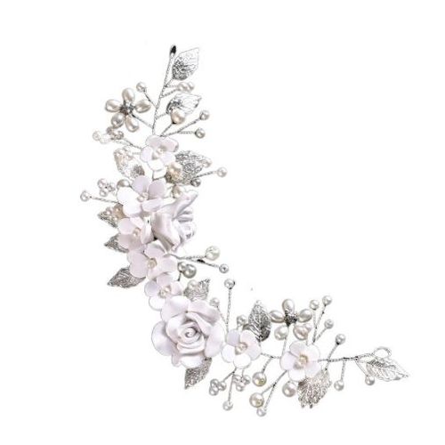 Accessoires De Cheveux De Mariage De Fleur D¿Argent Pour Les Femmes Filles - Générique