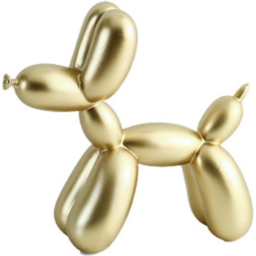 meimieshop-Statue De Chien Ballon,Statues Décoratives,Décoration De LaMaison,Décorations De Bureau,Sculpture En Polyrésine,Idée Cadeau¿Or¿