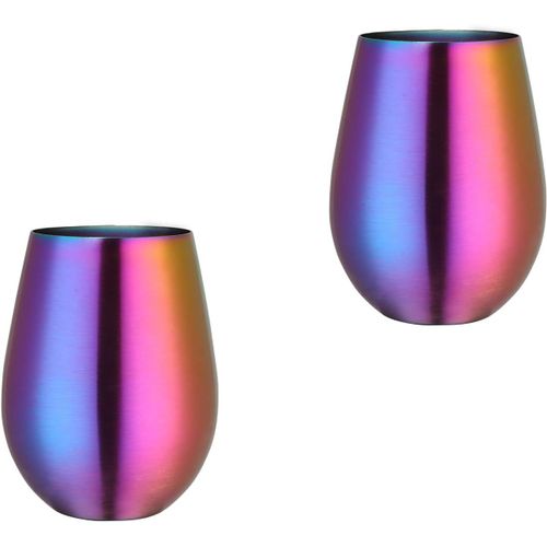 Meimieshop-Lot De 2 Pichets À Bière Colorés En Acier Inoxydable Pour Bière,Café,Jus,Passe Au Lave-Vaisselle