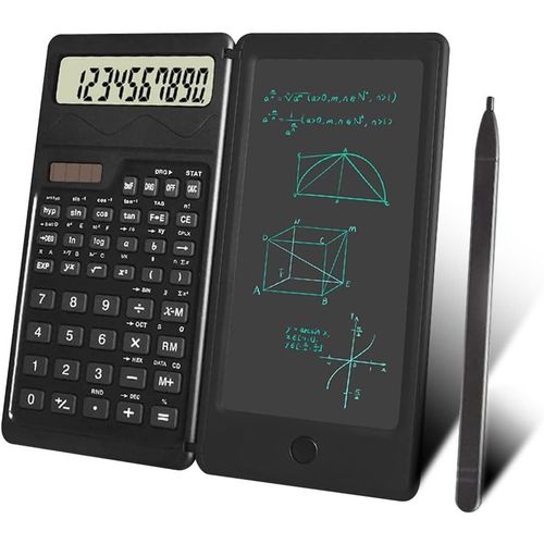 meimieshop-Calculatrice Scientifique Avancée Avec 450 Fonctions,Affichage 4 Lignes,Alimentation Par Piles,Bloc-Notes Et Tablette D'Écriture Lcd Effaçable,Idéale Pour Les Étudiants Et Les Professionnels,