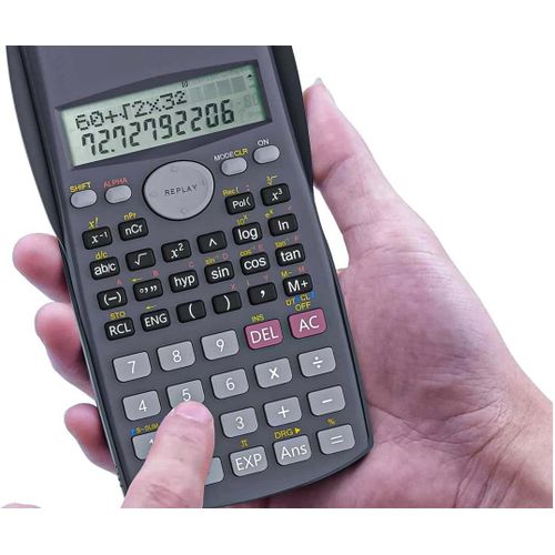 meimieshop-Ab069502,Calculatrice Scientifique,Taille 158X84X16Mm,Pour Les Étudiants En Génie,En École Et En Affaires