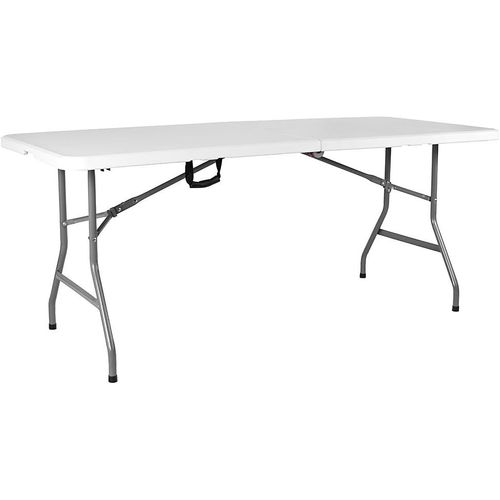 Meimieshop-Table Pliante De 1,8m Très Résistante Pour Camping,Buffet,Mariage,Marché,Jardin,Fête,Voiture,Stand De Pique-Nique,Tréteau Intérieur Ou Extérieur,Poignée De Transport Pliable