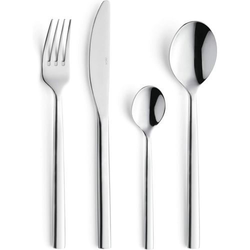 Meimieshop-Coffret 24 Couverts De Table Pour 6 Personnes-Carlton-Acier Inoxydable 18/0,Finition Brillante