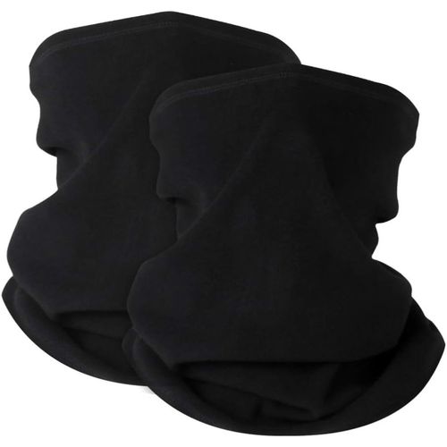 meimieshop-2 Pièces Cache Cou Tubulaire Hiver Pour Homme Et Femme,Tour De Cou Polaire Coupe-Vent UnisexeMultifonction Bandeau Écharpe PourMoto,Ski,Cyclisme Et D'Autres Sports De Plein Air