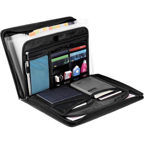 Meimieshop-Porte Document Ignifuge Et Etanche-Boite De Rangement Dossier Papier Administratif-Petit Coffre Fortmaison Ou Bureau-Pochette Anti Feu Pour Argent Et Documents A4