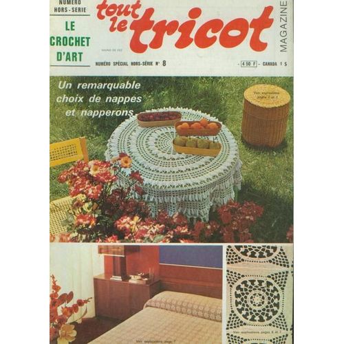 Tout Le Tricot Hors-Série N° 8 : Crochet D'art
