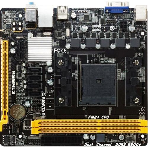 Carte mère Biostar A58ML2 7.1 AMD A55 Socket FM2+ DDR3 32GB Micro ATX