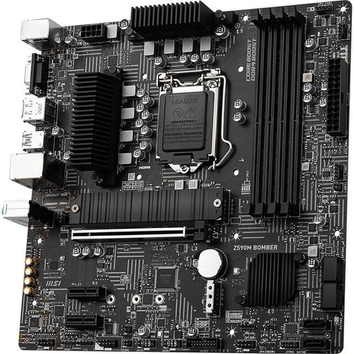Carte mère MSI Z590M BOMBER Intel Z590 LGA 1200 DDR4 128GB Micro ATX