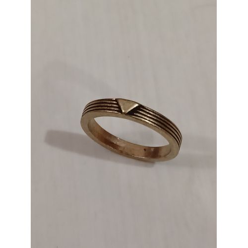 Bague Métal Doré,Triangle, Taille 17.52 Mm