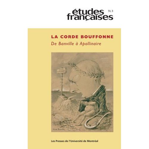 Études Françaises. Volume 51, Numéro 3, 2015
