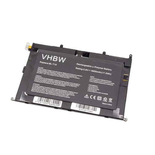 Vhbw Batterie Remplacement Pour Lg Eac62159101, Bl-T10 Pour Tablette Pad (4600mah, 3,8v, Li-Polymère)