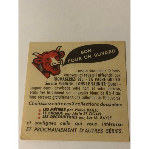 Coupon Bon Pour Un Buvard « La Vache Qui Rit »