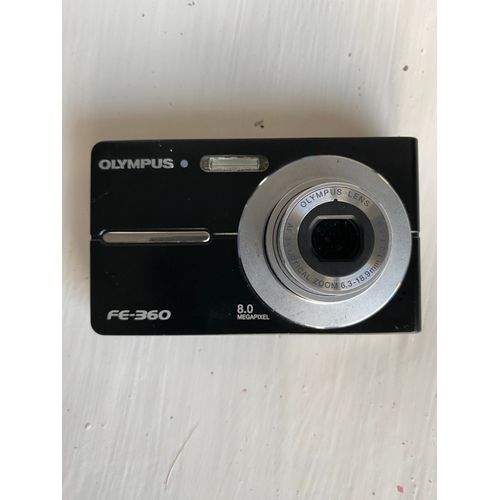 Appareil photo Compact Olympus FE-360 Noir Appareil photo numérique - compact - 8.0 MP - 3x zoom optique - noir