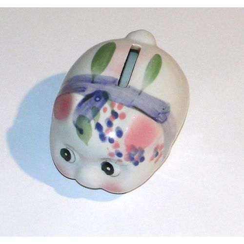 tirelire cochon en porcelaine 11 cm