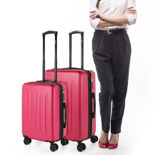 Valises. Lot De Valise Rigides 4 Roulettes - Valise Grande Taille, Valise Soute Avion, Bagages Pour Voyages.Ensemble Valise Voyage. Verrouillage À Combinaison