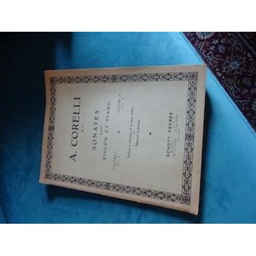 Partition A.Corelli Sonates Pour Violon Et Piano