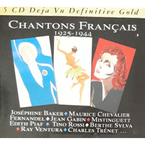 Chanton Francais 1925/1944 - Boxset 5 Cd - Josephine Baker, Fernandel, Jean Gabin, Berthe Sylva, Ray Ventura, Maurice Chevalier, Mistinguett, Noel Noel, Arletty, Frehel, Edith Piaf, Tino Rossi ...