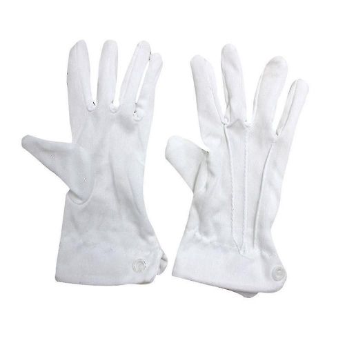Blanc Hommes Gentlemen Gants Formels Tuxedo Garde Parade Robe Sant-Hy