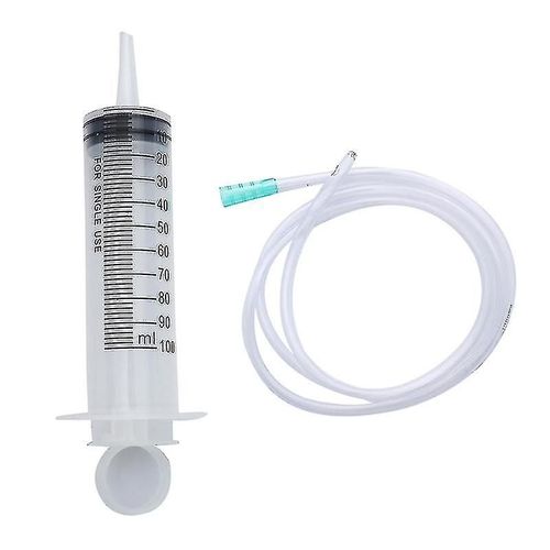 1pcs 100ml grande capacité seringue pompe réutilisable mesurant avec 1m tube d'alimentation -m.621-hy