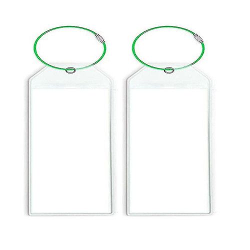 Porte-étiquettes de bagages de croisière, pochette en PVC imperméable transparent avec fermeture éclair et boucles en acier pour navires de croisière, travel-hy