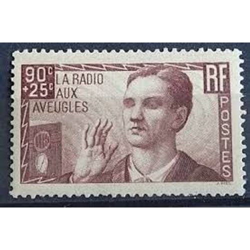 Ao Profit De L'Oeuvre "La Radio Aux Aveugles" Année 1938 N° 418 Yvert Et Tellier Luxe