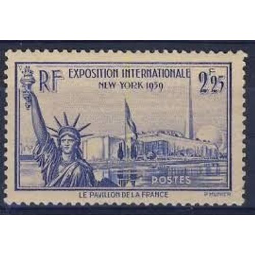 Exposition Internationale De New York (Statue De La Liberté) Année 1939 N° 426 Yvert Et Tellier Luxe