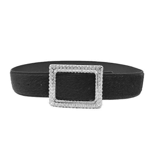 Girl Waist Belt With Rhinestone Buckle Elegant Adjustable Belt For Prom Party