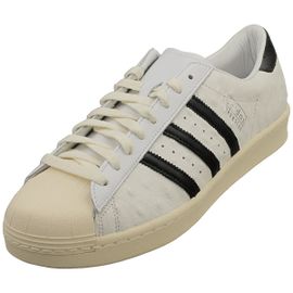Chaussures Adidas Superstar Vintage Blanche Noir Baskets Classiques