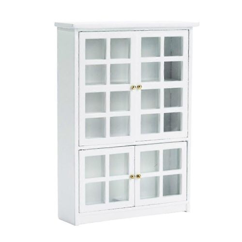 1:12 maisons miniatures meubles cuisine armoire en bois blanc ou bleu armoire maison de poupée accessoires décoration