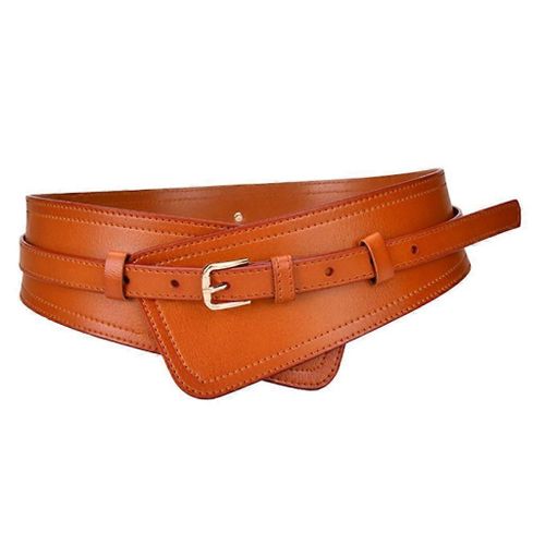 Ceinture Corset Réglable Boucle Ardillon Esthétique Ceinture En Cuir Et Serre-Taille 2en1
