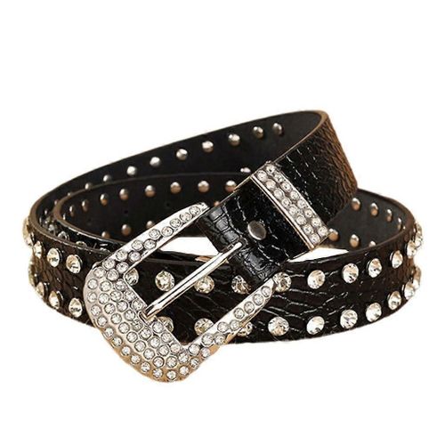 Elegant Waist Belt Shinning Rhinestone Belt For Women Men Jeans Formal Dress
